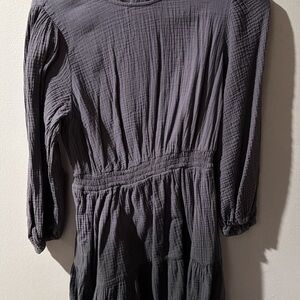 Universal Thread Charcoal Long-Sleeve Dress